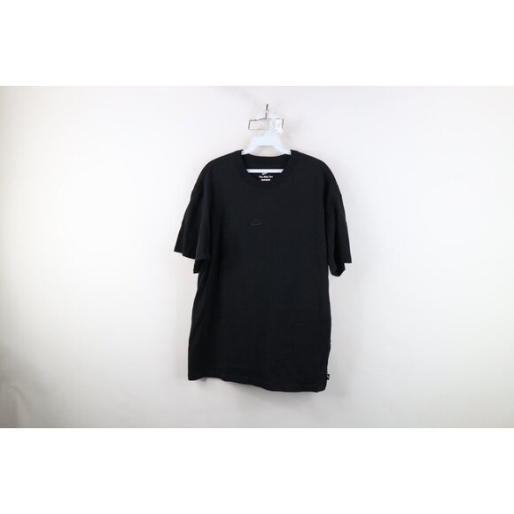 Vtg Y2K Nike Mens Medium Travis Scott Center Swoosh Heavyweight T-Shirt Black - Picture 1 of 15